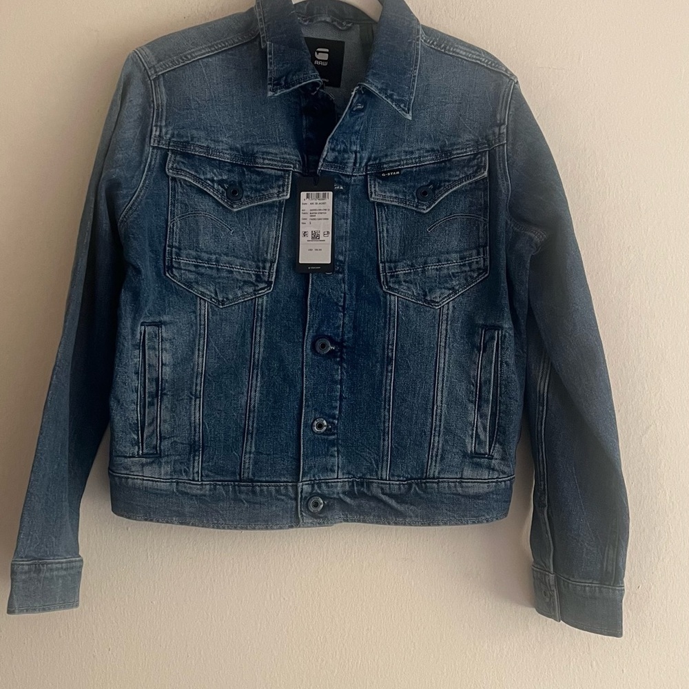 G-Star RAW Women’s Blue Denim Jacket – Size M – New With Tags - Picture 4 of 8